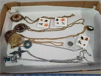 Miscellaneous chain necklaces and earrings