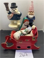 Mixed vintage Christmas decor lot