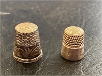 2 Sterling Thimbles