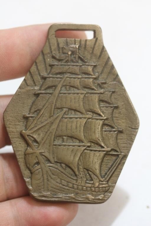 A Clipper Ship Horse Brass