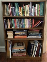 Pressboard Bookcase with Books