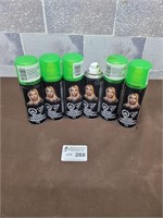 6 Green hair spray colour