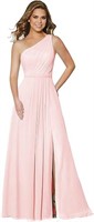 Pleated Long Chiffon Dress - XL