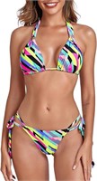 RELLECIGA Women's Triangle Bikini Swimsuit Strings