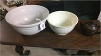 lg white bowl/ovenware bowl/teapot