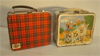 DISNEY Lunch Box and Plaid Lunch Box
