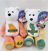 Coin Bears - New Jersey & Georgia