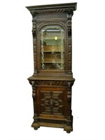19th Century oak Mechels cabinet with carved base
