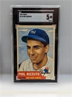 1953 Topps SGC 5 #114 Phil Rizzuto HOF Yankees