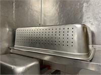2 Large S/S Perforated Storage/Steaming Trays