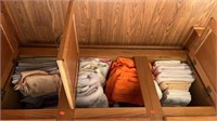 Cabinet Full of Towels and Linens