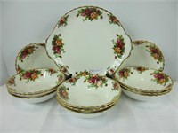 R.A. "OLD COUNTRY ROSES" 11 CEREAL BOWLS & OTHER