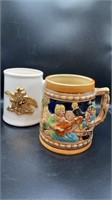 Apex Minstrel Beer & Anheuser Busch Steins