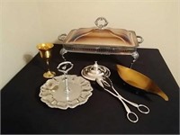 Assorted SILVER PLATED SERVING PIECES