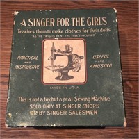 Vintage "A Singer for the Girls" Sewing Machine