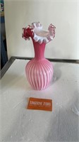 Fenton Pink Cased Rib Pattern