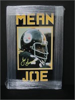 FRAMED MEAN JOE GREENE SIGNED 8X10 PHOTO COA