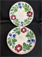 Four Adams Rose 9 Inch Plates