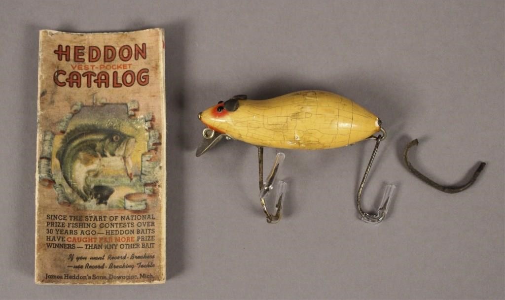 Sold at Auction: Vintage Heddon Dowagiac Meadow Mouse Fishing