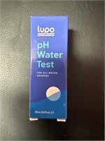 pH water test