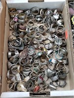 6x9 Box of Vintage Rings