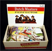 Vintage Cancelled U S Stamps Cigar Box Lot