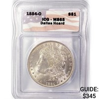 1884-O Morgan Silver Dollar ICG MS65