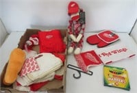 Detroit Red Wings collectibles including sock