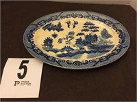Blue Willow Platter 12 ¾” Early
