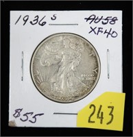 1936-S Walking Liberty half dollar