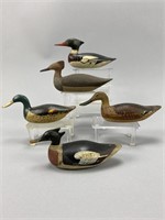 5 Herman Wendt Miniature Duck Decoys