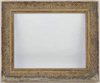 ANTIQUE PLATERESQUE CARVED PAINTING FRAME