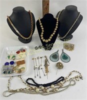 Costume jewelry - earrings, pins