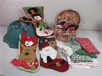 Tree Stand, Ribbon, Reusable Gift Bags, Stockings