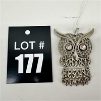 Vintage Owl Necklace Pendant