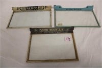 Antique Cigar Box Toppers 3pc