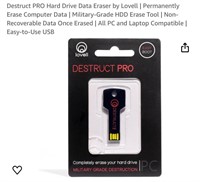 Destruct PRO Hard Drive Data Eraser