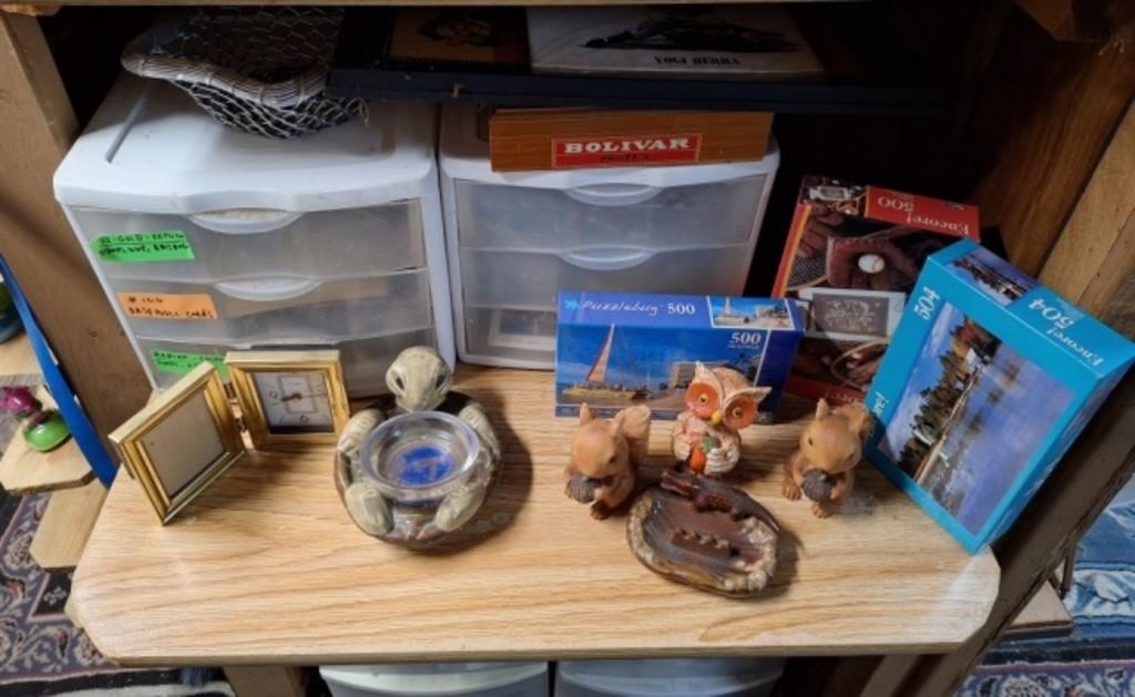 Ashtrays, Puzzles, Star Wars Cards, Wood Cigar Box