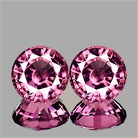 Natural  AAA Pink Burma Spinel Pair - Untreated