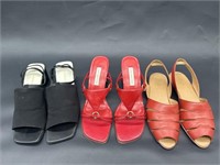 (3) Pair Ladies Shoes, Sizes 7 and 7.5