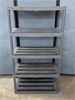 Plastic Shelf Unit 36"x19”x66.5”