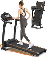 3.0HP Foldable Treadmill  Orange  240 Lbs