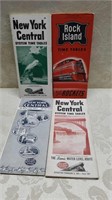 New York Central Timetables & a Rock Island
