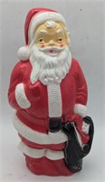 (JL) Vintage empire Santa blow mold 13in h