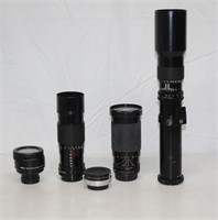 CANON ZOOM LENS FD 70-1500MM & OTHER CAMERA LENS