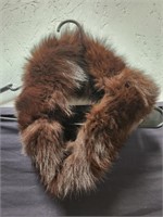 Women's Brown Faux Fur Snood Scarf