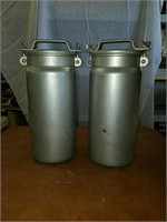 Pair World War 2 containers for powder military