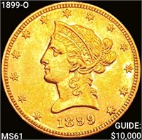 1899-O $10 Gold Eagle UNCIRCULATED