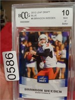 brandon weeden graded card