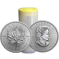 (25) Roll of Canadian Silver Maple Leaf's